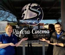 The Riviera Cinema Oamaru owners Grace and Chris Rottenbury outside the Thames St cinema. PHOTO:...