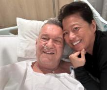 Jimmy Barnes, 68, and wife Jane Mahoney in hospital after he suffered hip problems thought to...