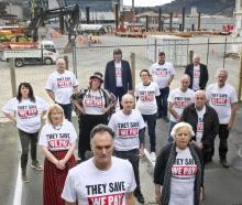 Dunedin Mayor Jules Radich and his councillors appeared in a photo shoot to express their concern...