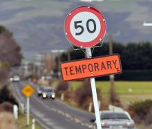 The speed limit on this stretch of Riccarton Rd has returned to its original limit of 80km per...