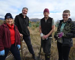 Shirley Calvert, Bruce Allen, Kieran Parsons and Beckl Brugman, all of Cromwell. PHOTOS: REGAN...