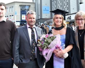 Graduand Ally Hamill, of Nelson (master of applied science advanced nutritional practice) with...