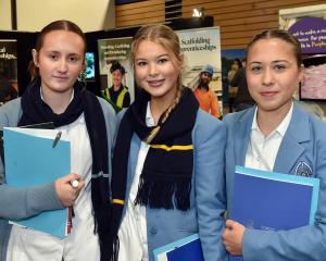 St Hilda’s Collegiate School pupils Charlotte Horrell, 16, of Waikaia, Annie Barnett, 15, of...