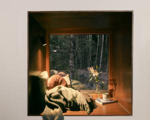 A book nook in the Tall Tree House located in Mt Creighton. PHOTOS: GABRIEL ADDA