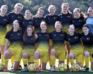 Mount Aspiring College footballers prepare for their next game. PHOTOS: PETER MCINTOSH