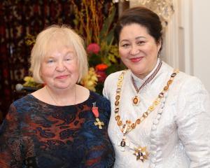 Lisa Warrington, of Dunedin, ONZM for services to theatre and education. PHOTOS: GOVERNMENT HOUSE