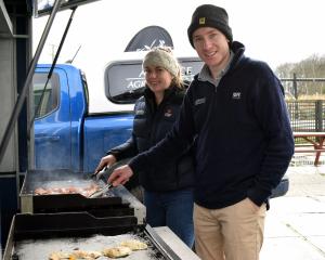 Britt Davis, of Invercargill, and Nick Bunting, of Gore. PHOTOS: SHAWN MCAVINUE