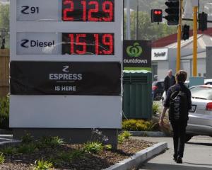 Z Energy petrol prices went up yesterday by 4c a litre. Photo by Craig Baxter.