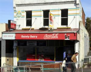 A dangerous building notice has been issued for the Dainty Dairy building.