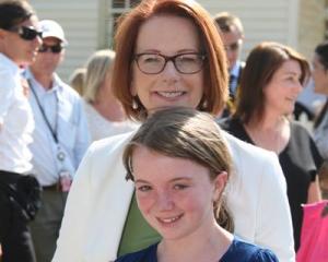 Australian-born Arrowtown resident Kate Carawford meets Australian Prime Minister Julia Gillard ...