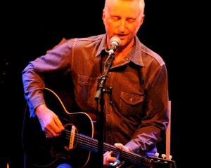 Billy Bragg performs at Otago Girls' High School last night in the final act of the 2012 Otago...