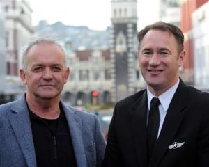 Jetstar's New Zealand head Grant Kerr (left) and and flying operations manager Richard Falkner in...