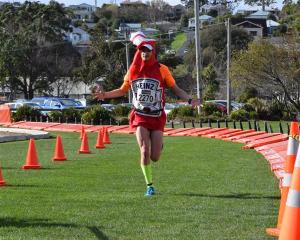 Josh Baan wins the quarter marathon. Photo by Wayne Parsons.