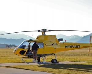 Kershaw Aviation Company's new Eurocopter AS 350 B3e, the first of its kind to arrive in New...