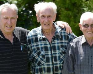 The longest serving members of the Mosgiel Rotary Club (from left) Eric Shaw (78), 52 years'...