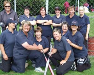 The N.O. Goers softball team, which gets together every two years for the Masters Games in...