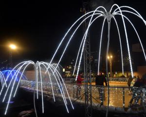 The colourful Winter Wonderland Skating rink during the 2012 Queenstown Winter Festival on Friday.