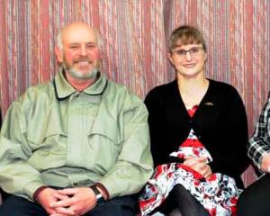 Ray Beardsmore of Woodside, Kevin Phillips and Jenny  Newstead, both of Mosgiel, and Eve...