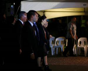 Prime Minister Jacinda Ardern arrives for the dawn service at Waitangi. Photo: NZ Herald