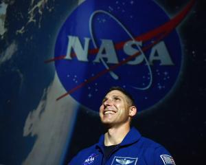 Nasa astronaut Colonel Michael Hopkins at the Otago Museum Planetarium yesterday, where he shared...