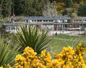 A solar array is installed at Waitati School last year. Photos: Gregor Richardson 