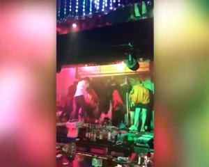 The collapse took place at the Coyote Ugly club in Gwangju. Source: YouTube / SwimSwam NewsClips