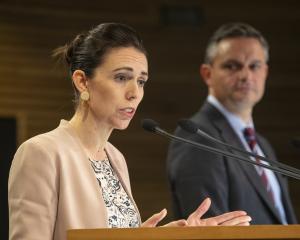 Labour leading, Greens in the background. PHOTO: THE NEW ZEALAND HERALD