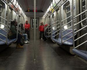 The Guardian Angels patrol the New York subway in Brooklyn &amp; Manhattan for the first time in...