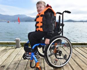 Harrison Carter is excited about the prospect of getting out on the water in a boat at Broad Bay,...