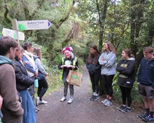 With Tahu Mackenzie in the Orokonui bush.