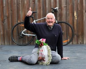 After cycling in from Mosgiel to hand deliver his entry into the ham and turkey giveaway, George...