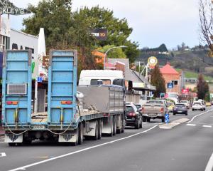 Mosgiel people are asking for fewer trucks to travel through the town. PHOTO: STEPHEN JAQUIERY
