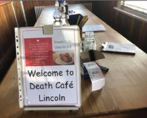 Members of the Death Cafe meet monthly at the Lincoln Event Centre. Photo: Supplied