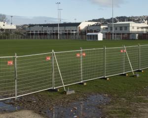 Field 6 at Logan Park in Dunedin is fenced off as a training ground ahead of the Fifa Women’s...