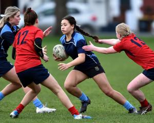 Charlotte Va’afusuaga in action for St Hilda's Collegiate last year. PHOTO: ODT FILES