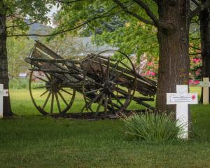 The war memorial where each casualty is remembered  with a cross and a tree. PHOTO: JOSIP BOJČIĆ