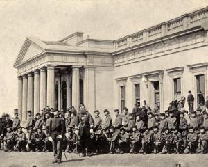 Cadets at the Dunedin High School in the 1860s. Photo: collection of Toitū Otago Settlers Museum ...