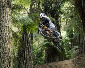 Queenstown’s Jess Blewitt pictured while filming Red Bull’s ‘Sound of Speed’ in Rotorua. PHOTO:...