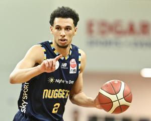 Otago Nuggets guard Zaccheus Darko-Kelly in action against the Wellington Saints at the Edgar...