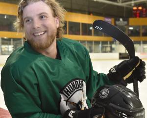 Dunedin Thunder forward and Ice Black Jackson Flight pictured at the Dunedin Ice Stadium on...