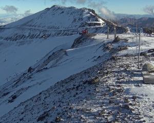 MetService is forecasting cloudy conditions at Mt Hutt on Friday with 7cm of snow expected to...