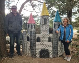 A castle is the latest addition to Methven’s Enchanted Forest, made by Sonia and Athol McAlpine....