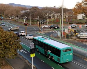 The Marshland Rd, Shirley Rd, New Brighton Rd and North Parade intersection. Photo: Geoff Sloan