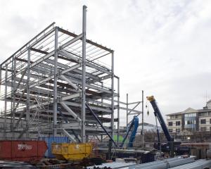 The Dunedin Health Hub, which will contain Pacific Radiology, is rising quickly to alter the...