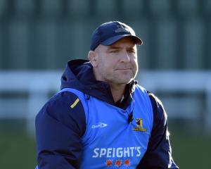Highlanders coach Clarke Dermody during training at the University Oval last week. PHOTO: PETER...