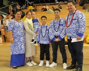 Samoan New Zealanders Kirisitina Kalapu, Ina Rutha Ah Lam, 17, Agnes, 4, Harvey, 11, Sili, 16 and...