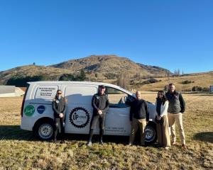 With the van donated to Up-Cycles are (from left) Up-Cycles trustee and safeguarding officer Lisa...