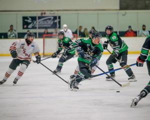 Cole Beckstead in action for the Dunedin Thunder against the Botany Swarm in Auckland last month....