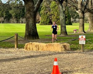 Taking on the course at the Gore Handicap Cross Country was 17-year-old runner Kimberley Iversen....
