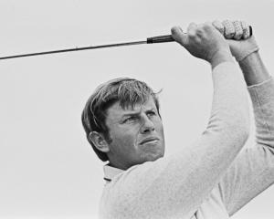 English golfer Peter Oosterhuis during the 1973 Open Championship at Troon in Scotland, UK, July...